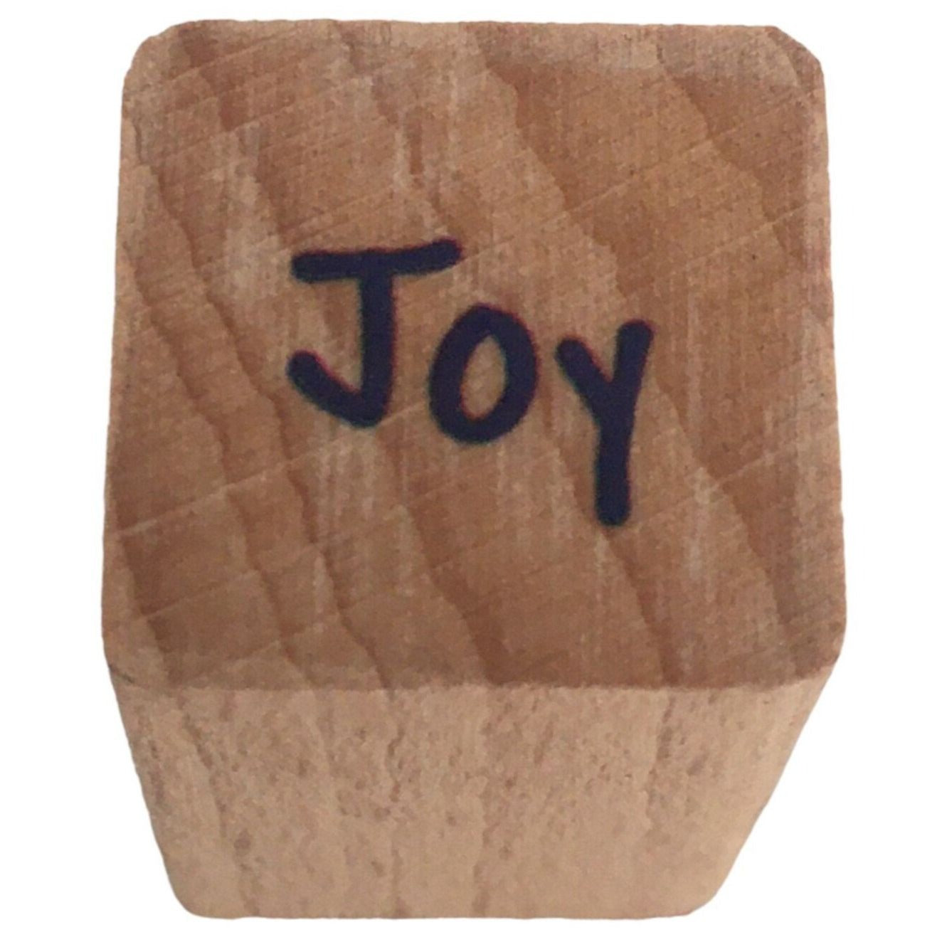 Christmas Rubber Stamp Joy Word Gift Tag Card Making Holidays Small Sentiment