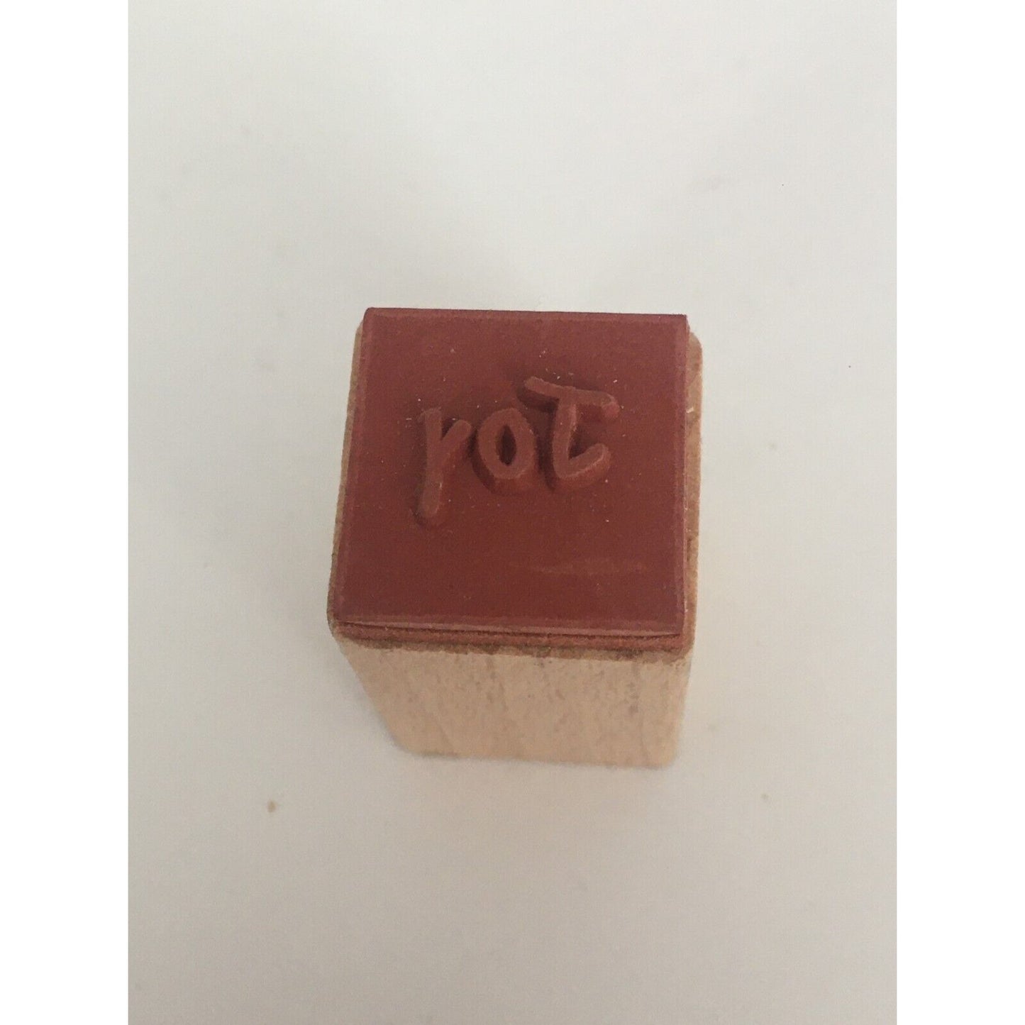 Christmas Rubber Stamp Joy Word Gift Tag Card Making Holidays Small Sentiment