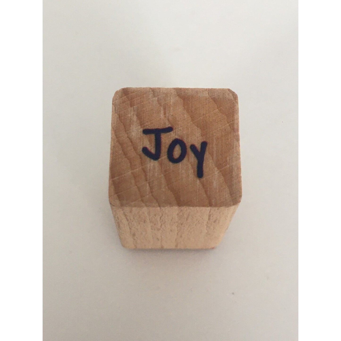 Christmas Rubber Stamp Joy Word Gift Tag Card Making Holidays Small Sentiment