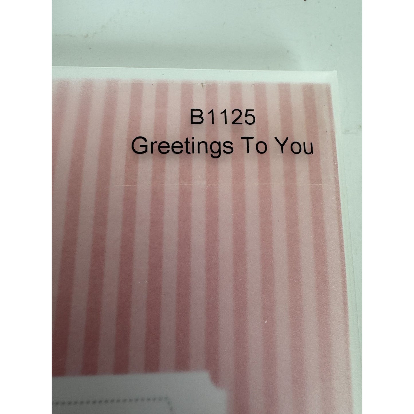 CTMH My Acrylix Acrylic Stamp Set Greetings to You Card Making Sentiments Words