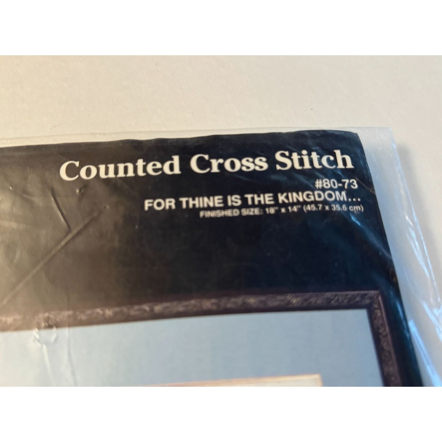 Janlynn Counted Cross Stitch Kit For Thine Is The Kingdom Our Father Prayer Lamb
