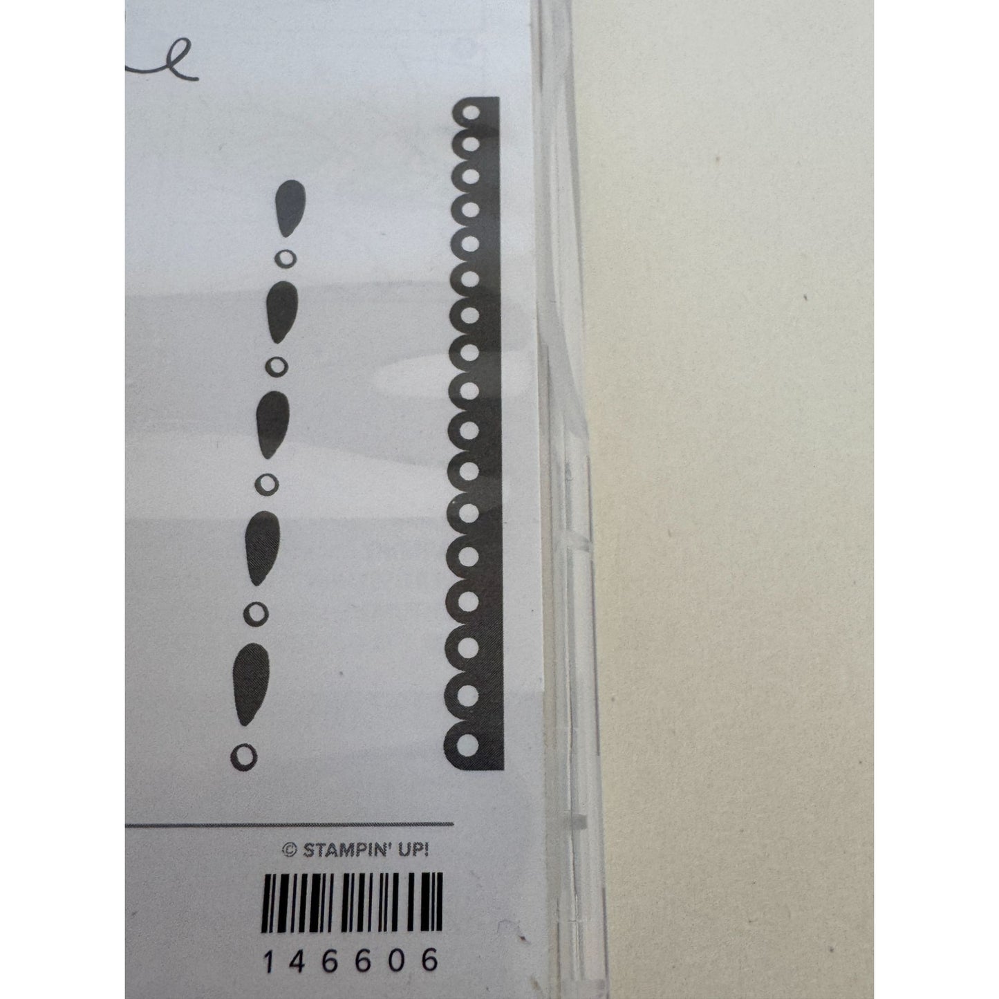 Stampin Up Clear Mount Rubber Stamp Set Detailed With Love Words Happy Birthday