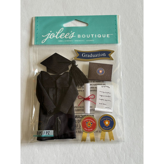 Jolees Boutique Embellishments Graduation Card Making Craft Scrapbooking Diploma
