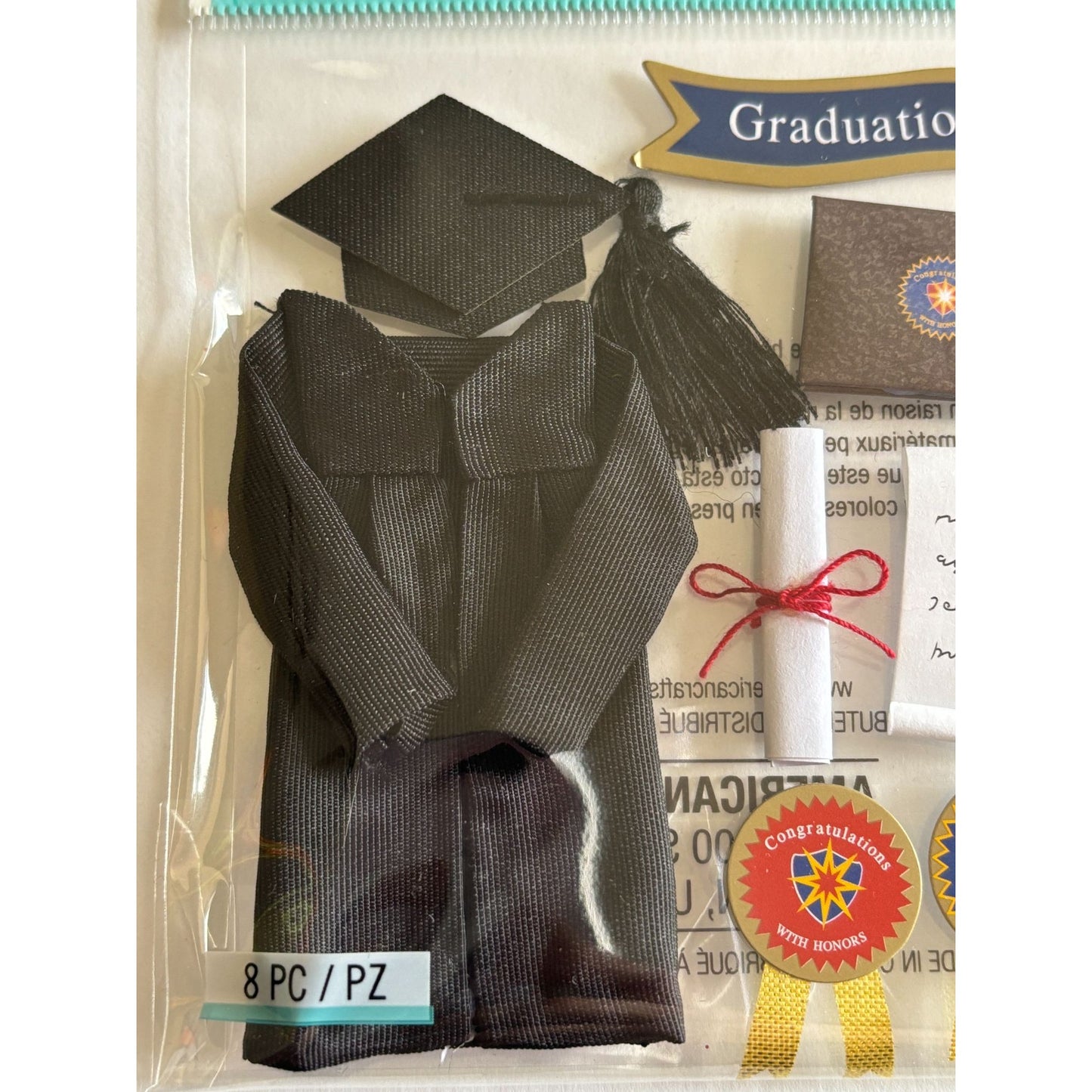 Jolees Boutique Embellishments Graduation Card Making Craft Scrapbooking Diploma