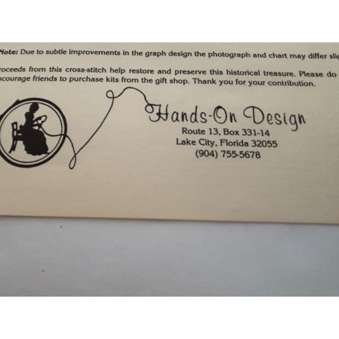 Hands On Designs Cross Stitch Kit Oak Alley Plantation House American History LA