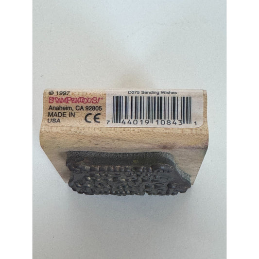 Stampendous Rubber Stamp Sending You Warmest Wishes On Your Special Day Birthday