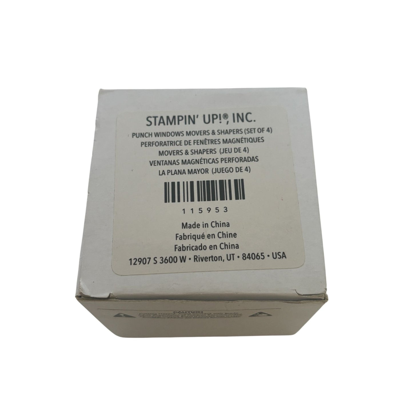 Stampin Up Punch Windows Movers and Shapers Magnetic Dies 115953 Craft Set Of 4