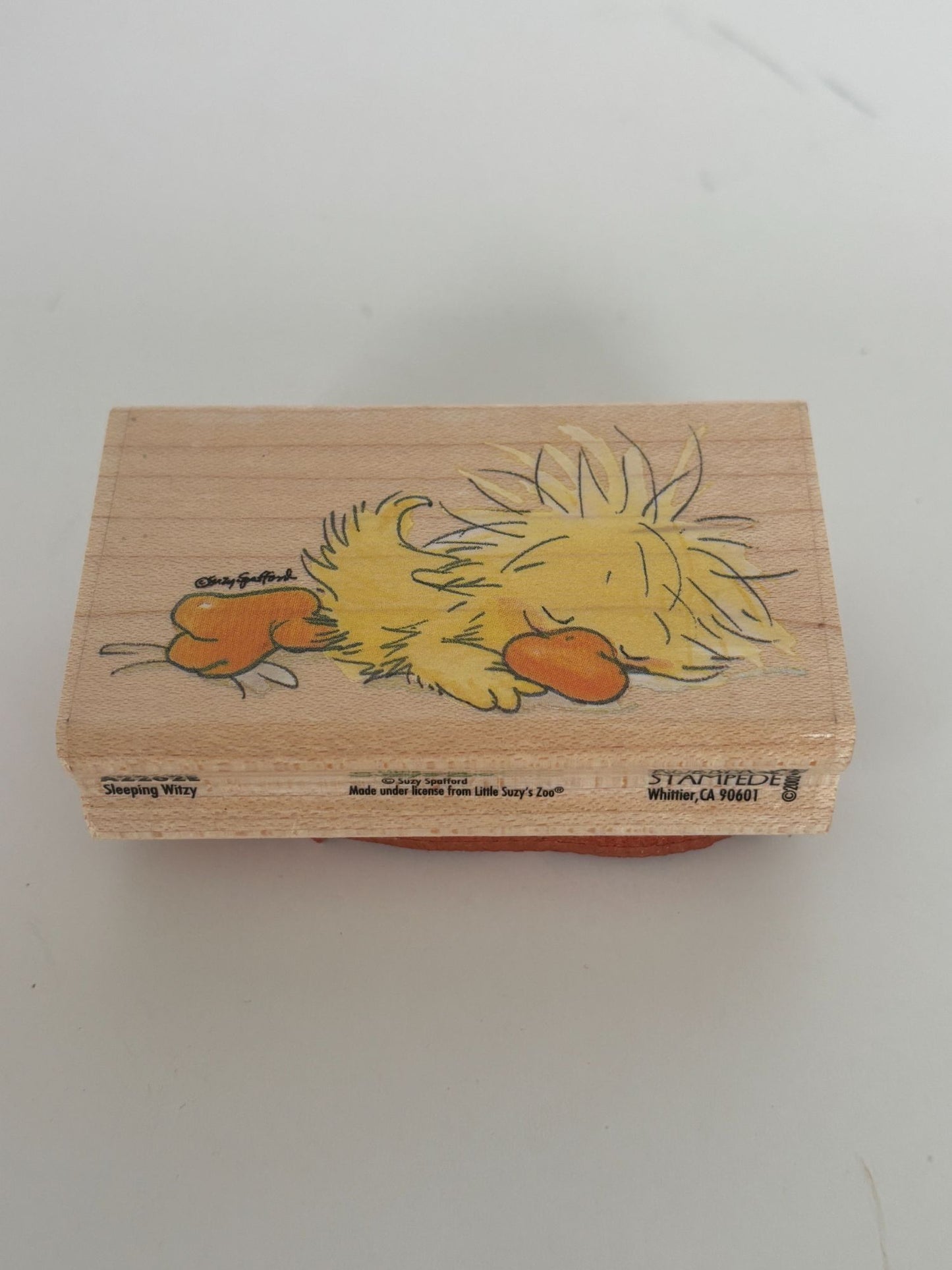 Rubber Stampede Rubber Stamp Little Suzys Zoo Sleeping Witzy Duck Tired Relax