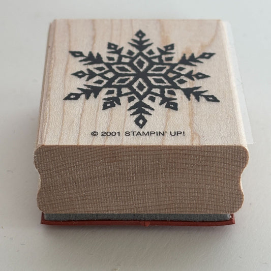 Stampin Up Rubber Stamp Snowflake Winter Holidays Christmas Card Making Craft