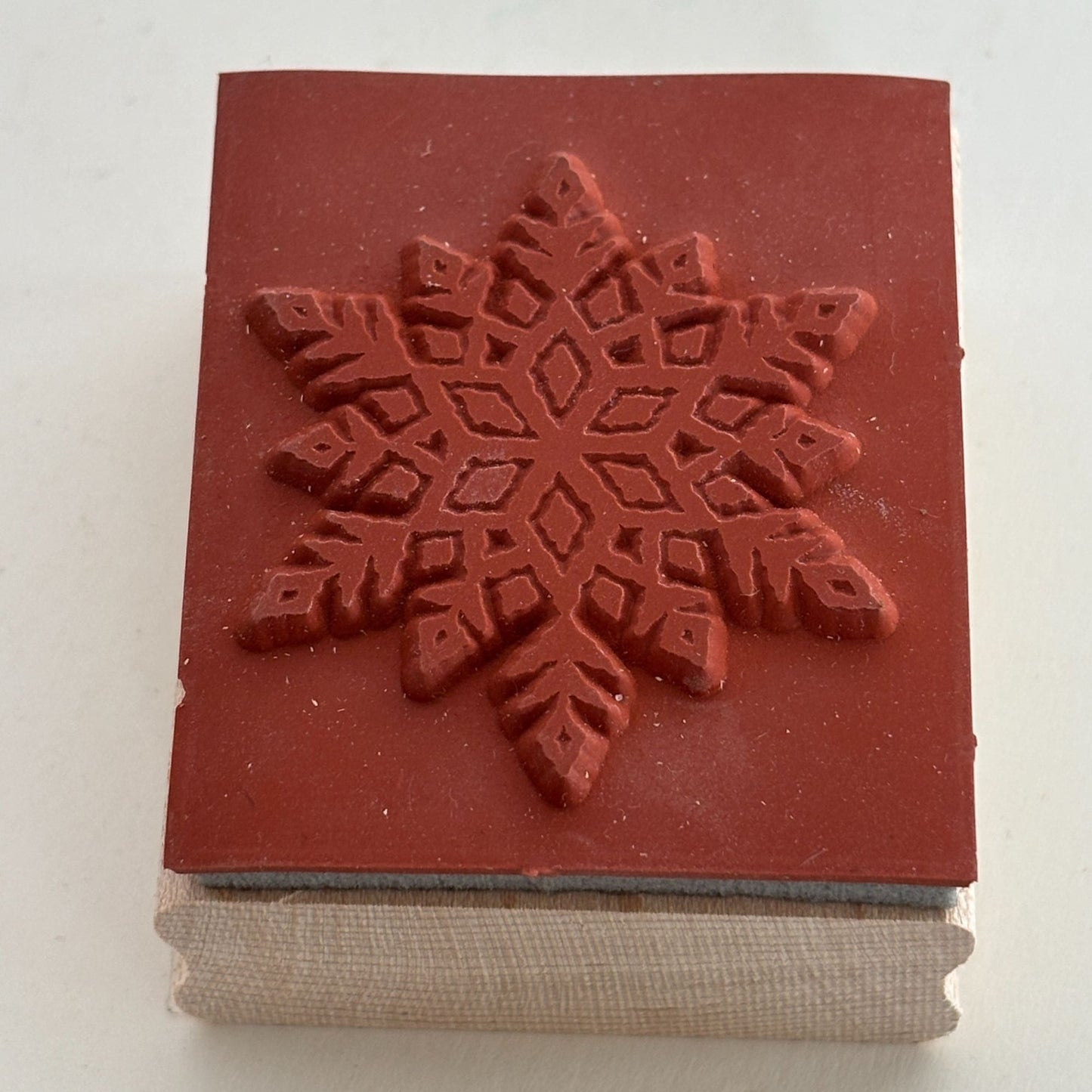 Stampin Up Rubber Stamp Snowflake Winter Holidays Christmas Card Making Craft