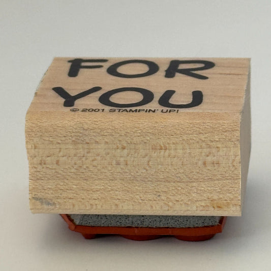 Stampin Up Rubber Stamp For You Gift Tag Card Making Scrapbooking DIY Projects