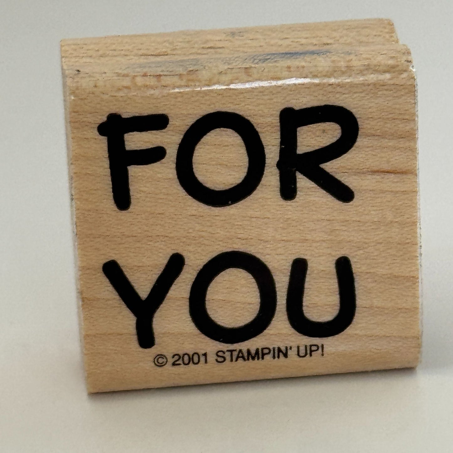Stampin Up Rubber Stamp For You Gift Tag Card Making Scrapbooking DIY Projects
