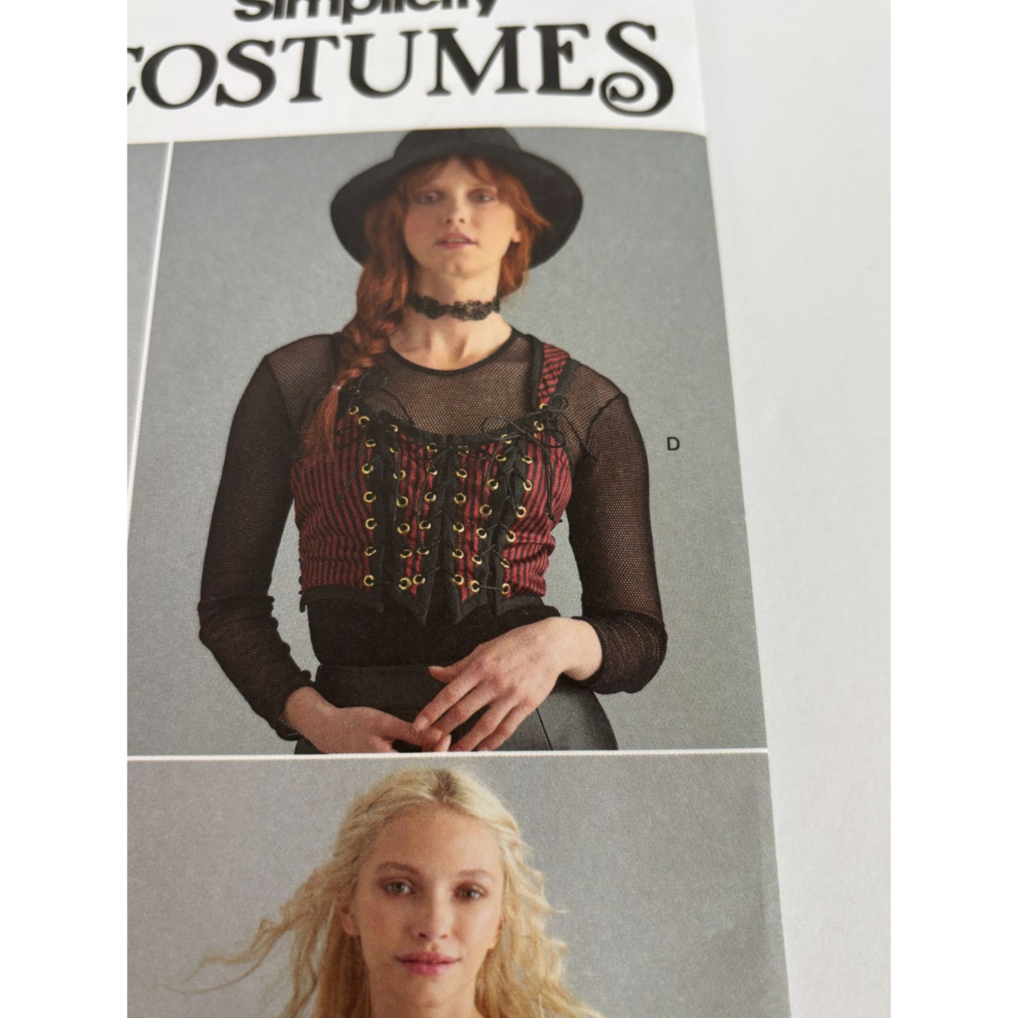 Simplicity Sewing Pattern S9592 Medieval Corset Tops Halloween Costume 6-12 UC