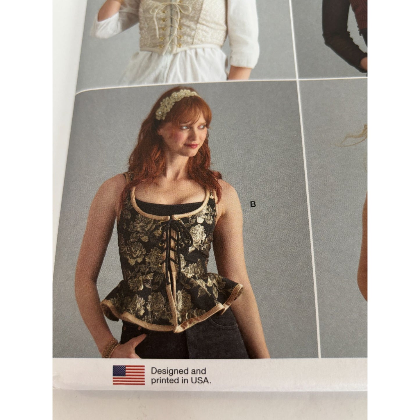 Simplicity Sewing Pattern S9592 Medieval Corset Tops Halloween Costume 6-12 UC