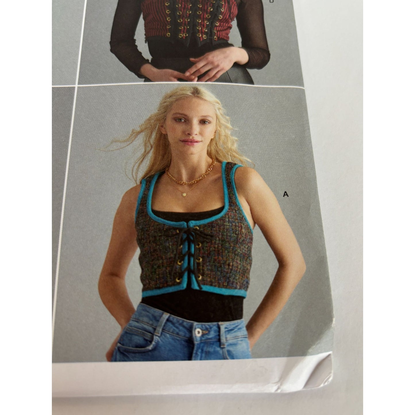 Simplicity Sewing Pattern S9592 Medieval Corset Tops Halloween Costume 6-12 UC
