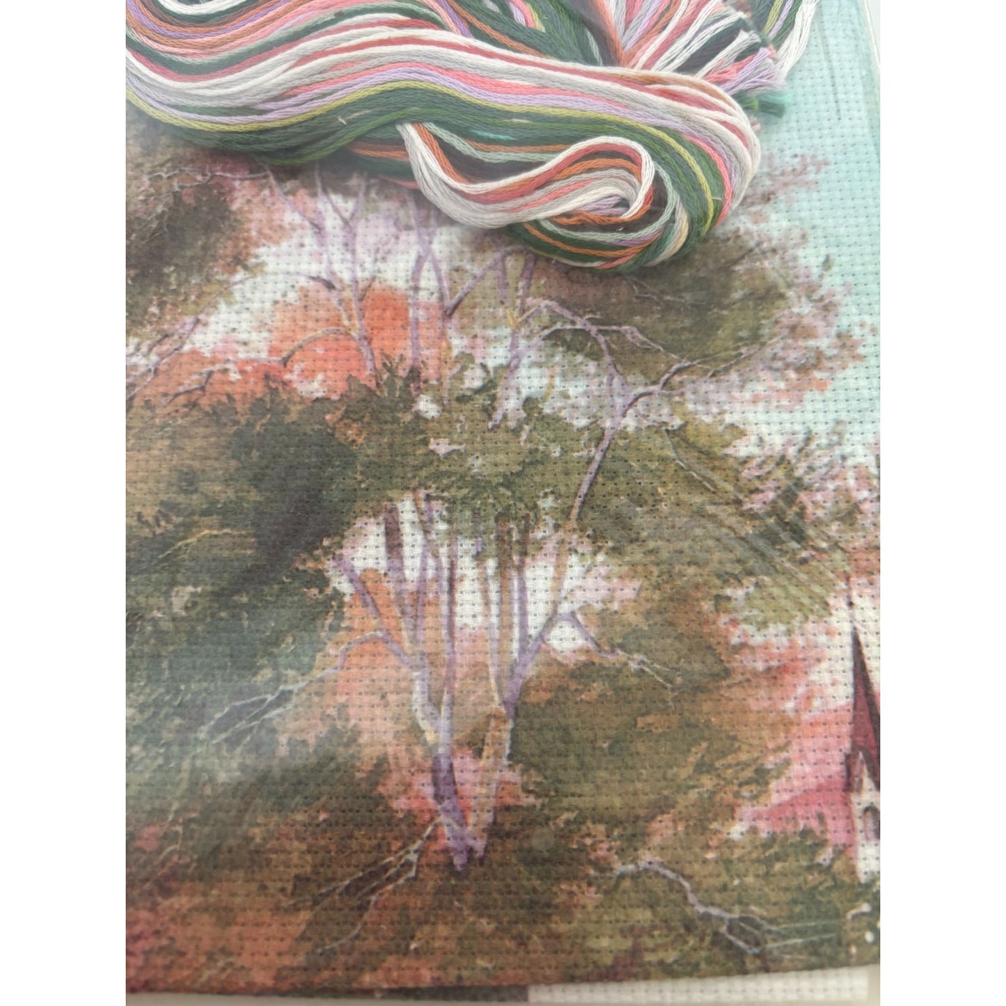 Candamar Designs Cross Stitch Kit Spring Meadow Scene Mother Daughter Spring