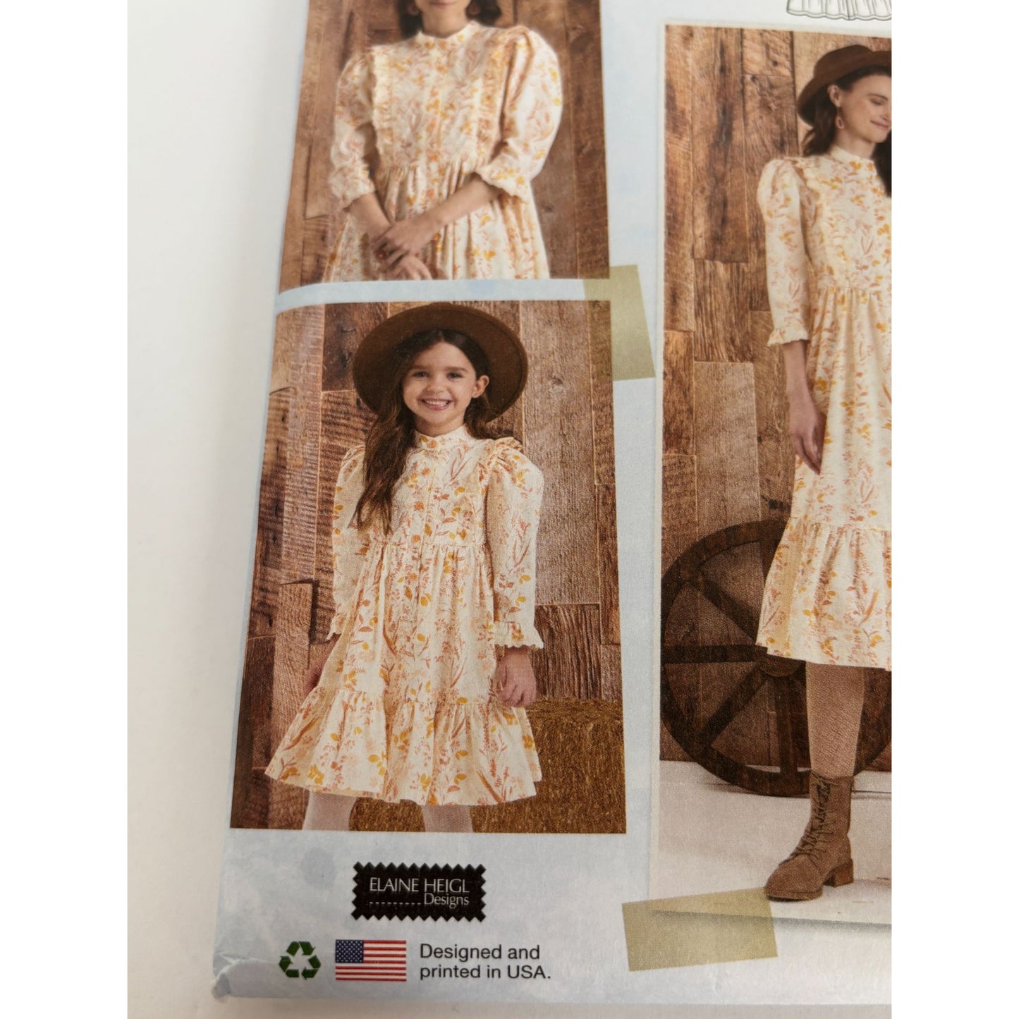 Simplicity Sewing Pattern S9653 The Prairie Dress Mother Daughter Girls Misses