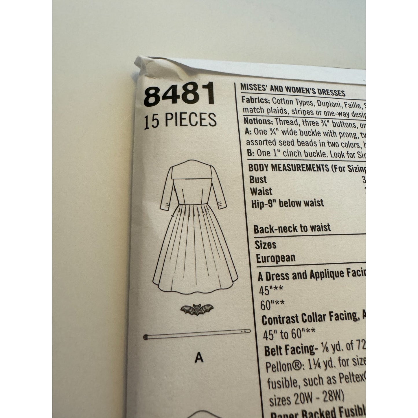 Simplicity Sewing Pattern 8481 Rockabilly Dress Superhero Hero Costume Sz 10-18