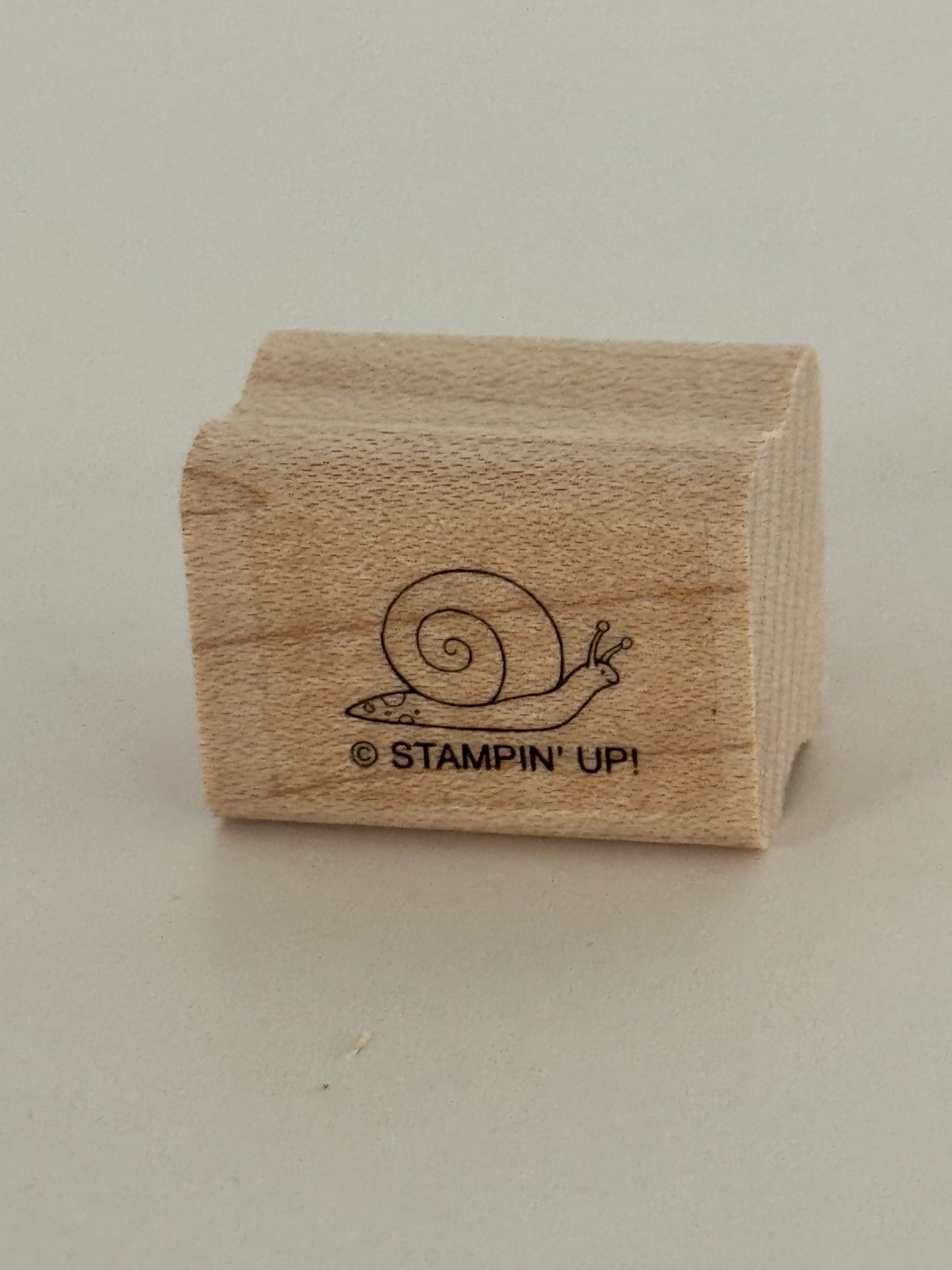 Stampin Up Rubber Stamp Snail Whimsical Woodland Creature Animal Card Making