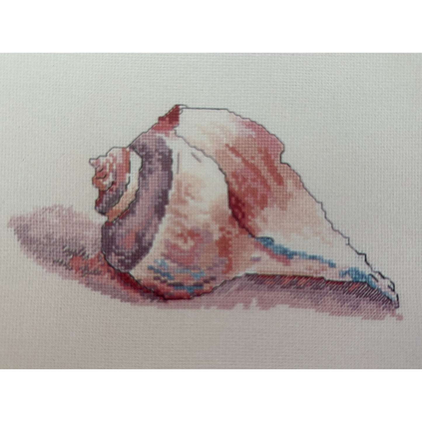 Green Apple Cross Stitch Pattern Channeled Whelk Sea Shell Jewels of the Sea 565