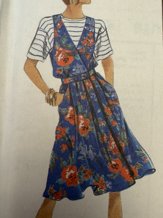 Simplicity Sewing Pattern 7504 Misses Jumper Pullover Tops 1990s Goldsmith 12-16