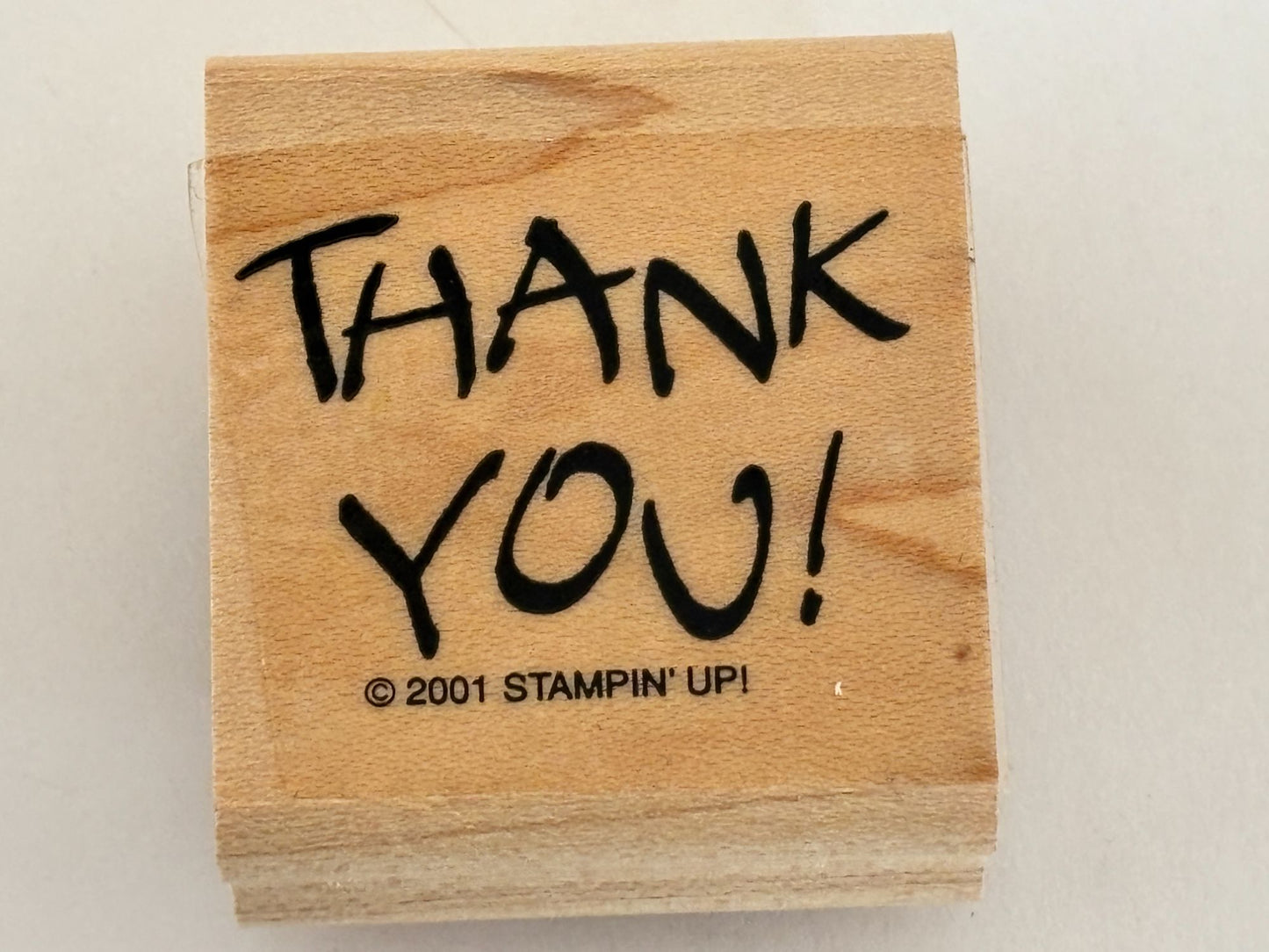 Stampin Up Rubber Stamp Thank You Card Making Words Sentiment