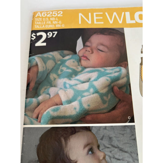 Simplicity Sewing Pattern A6252 Baby Sleep Sacks Wearable Blanket Owl Costumes