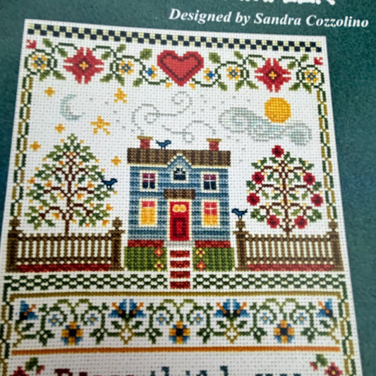Imaginating Cross Stitch Pattern Bless This House Sampler Christian Family Prayer Home