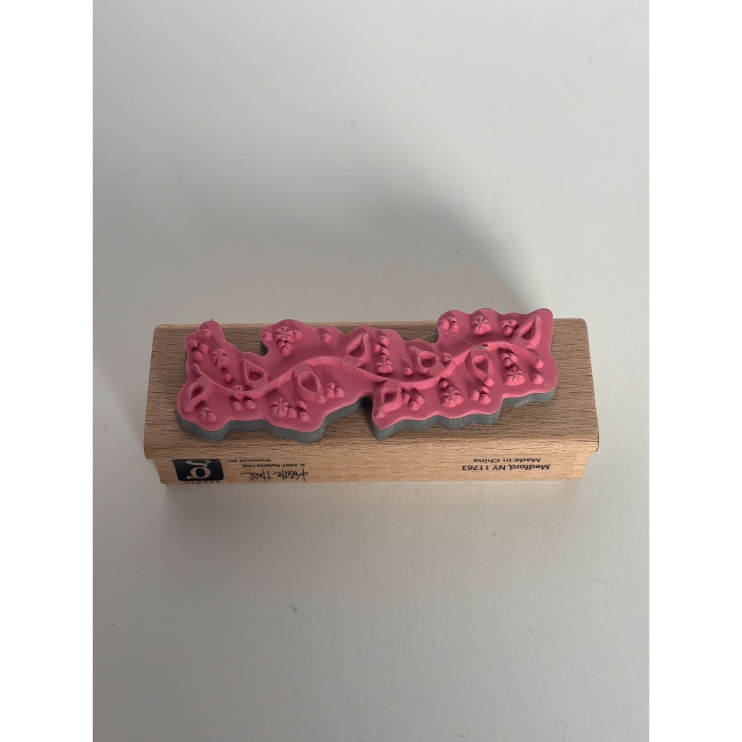 Studio G Rubber Stamp Christmas Lights Strand String Border Holiday Card Making