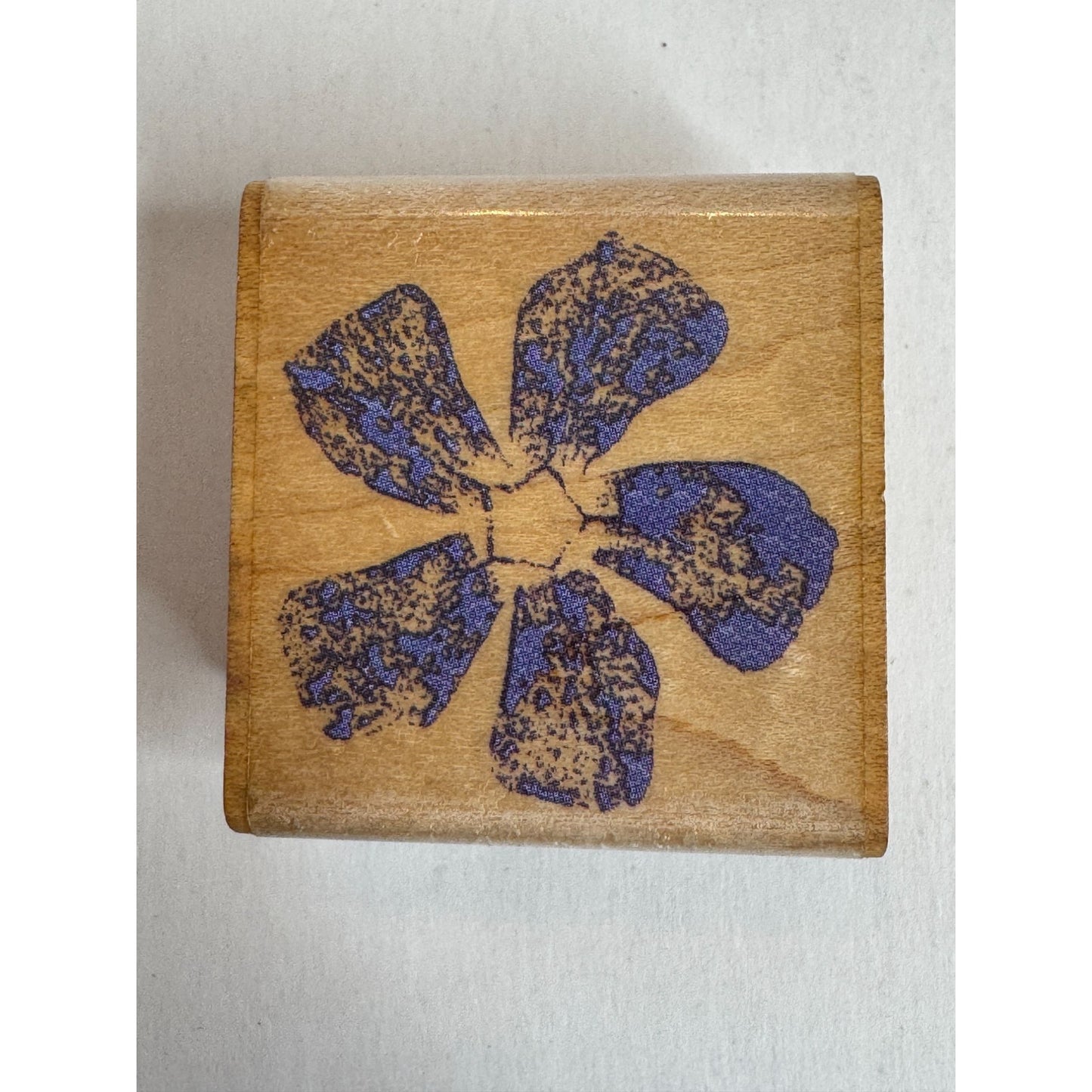 Rubber Stampede Wood Rubber Stamp Periwinkle Blossom Flower Spring Garden 2864C