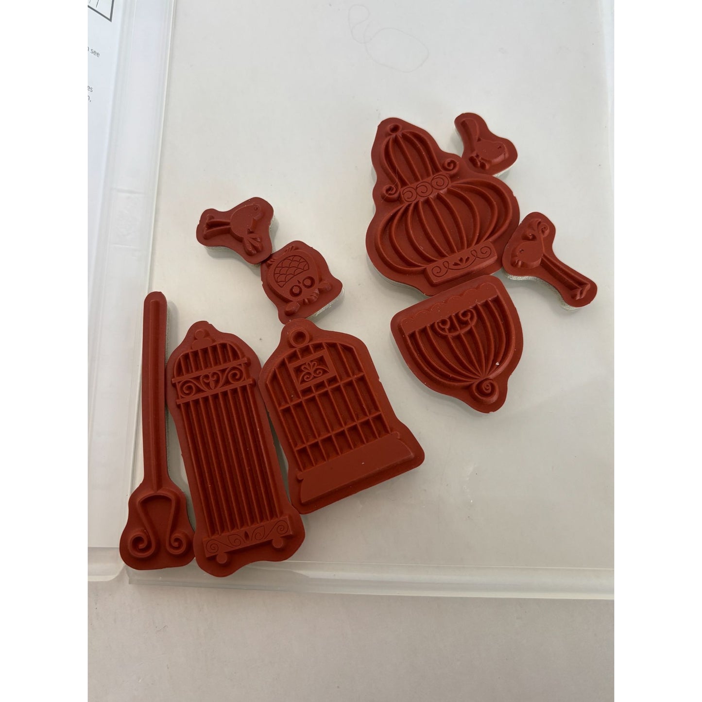 Stampin Up Clear Mount Rubber Stamp Set Aviary Birdcages Birds Owl Card Making 9