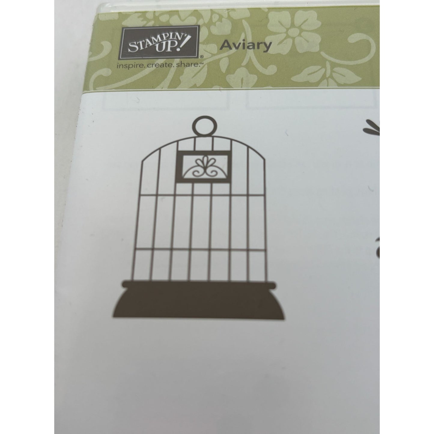 Stampin Up Clear Mount Rubber Stamp Set Aviary Birdcages Birds Owl Card Making 9