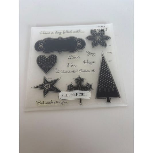 CTMH My Acrylix Acrylic Stamp Set Best Days A Wonderful Season of Love Fun Hope