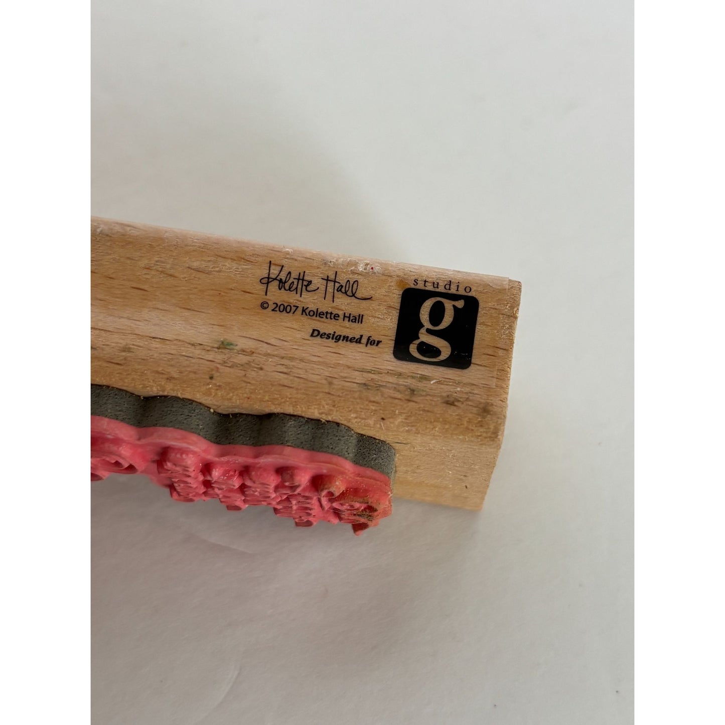 Studio G Rubber Stamp Welcome To The World Little One Baby Shower Rattle Words