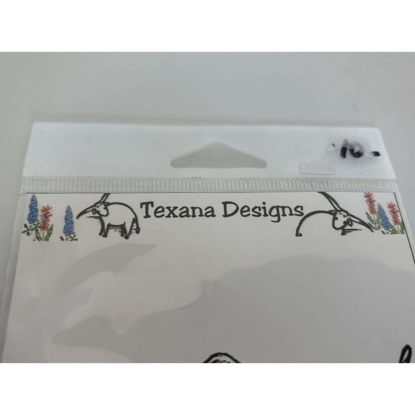 Texana Designs Rubber Stamp Longhorn Santa Large Texas Christmas Southwestern