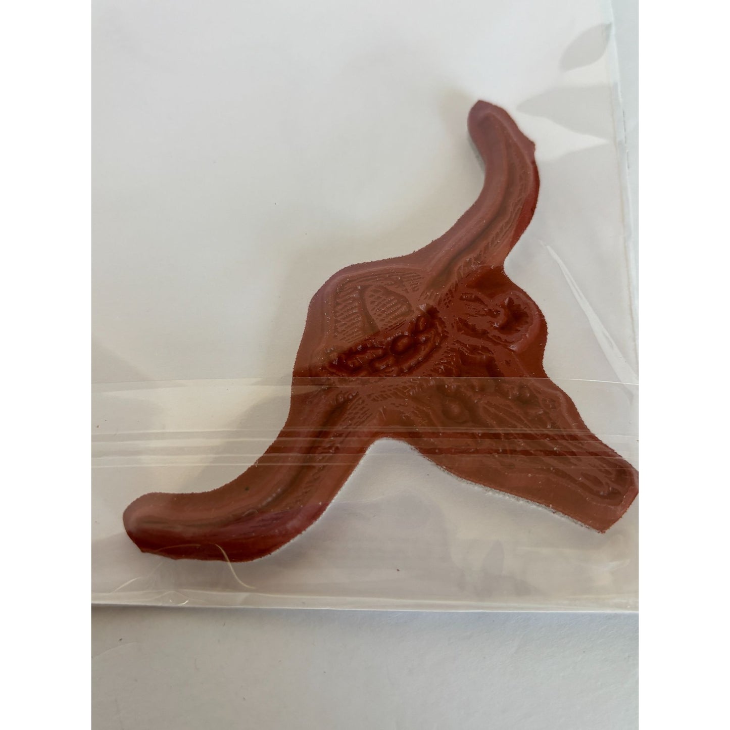 Texana Designs Rubber Stamp Longhorn Santa Large Texas Christmas Southwestern