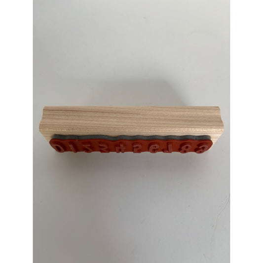 Stampin Up Rubber Stamp Numbers Math Teacher Learning Count Card Making Border