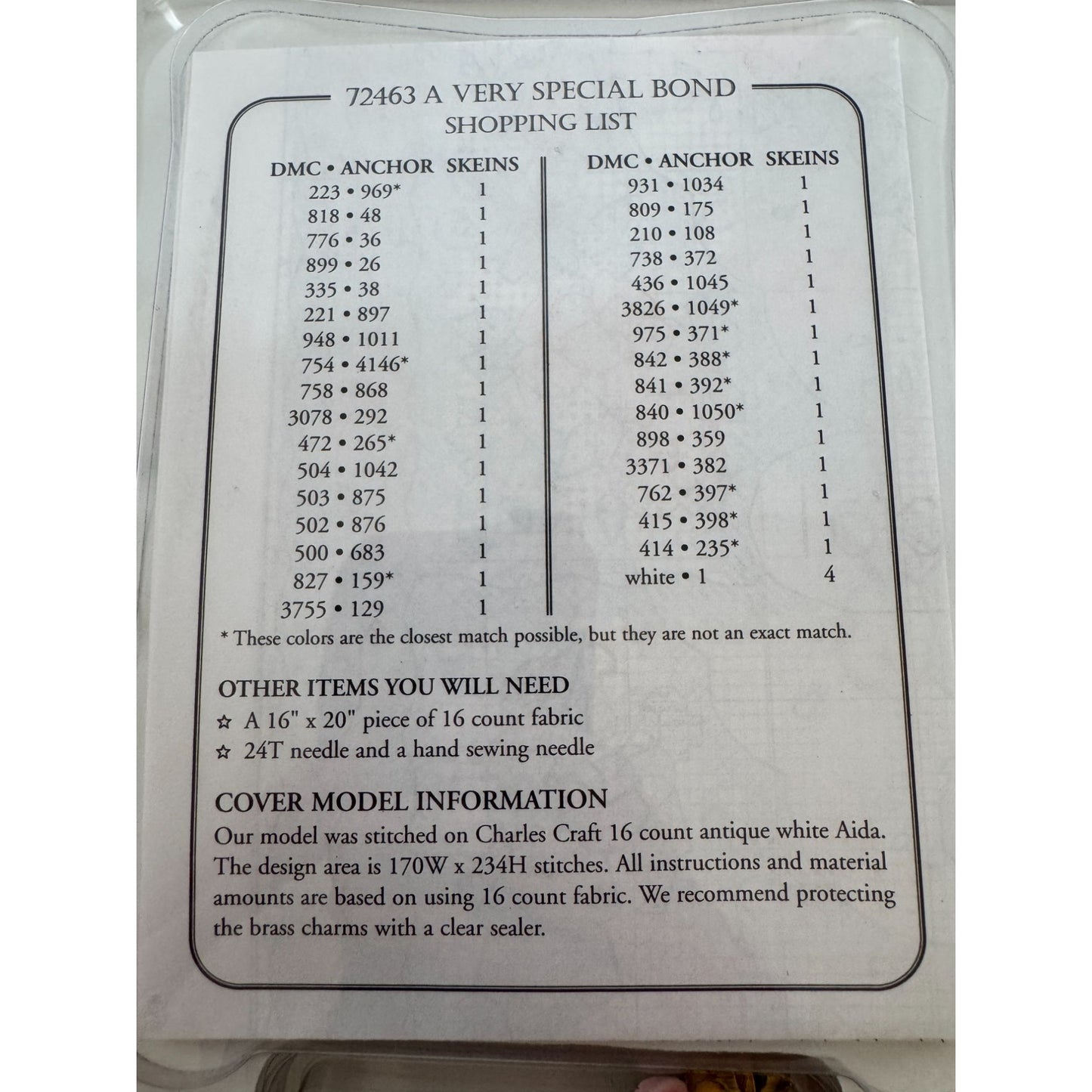 Dimensions Cross Stitch Kit A Very Special Bond Grandmother Grandchildren Record