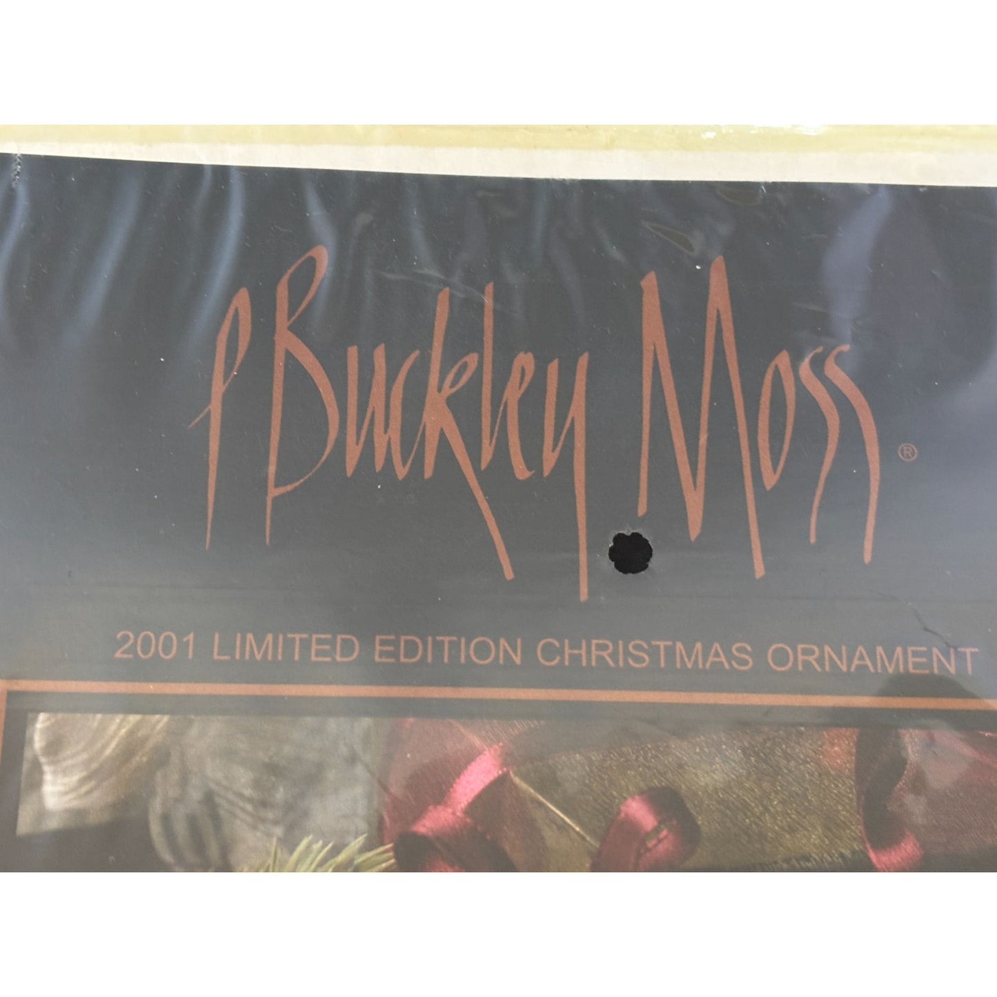 P Buckley Moss Christmas Ornament Kit Girl Rocking Horse Limited Edition 2001