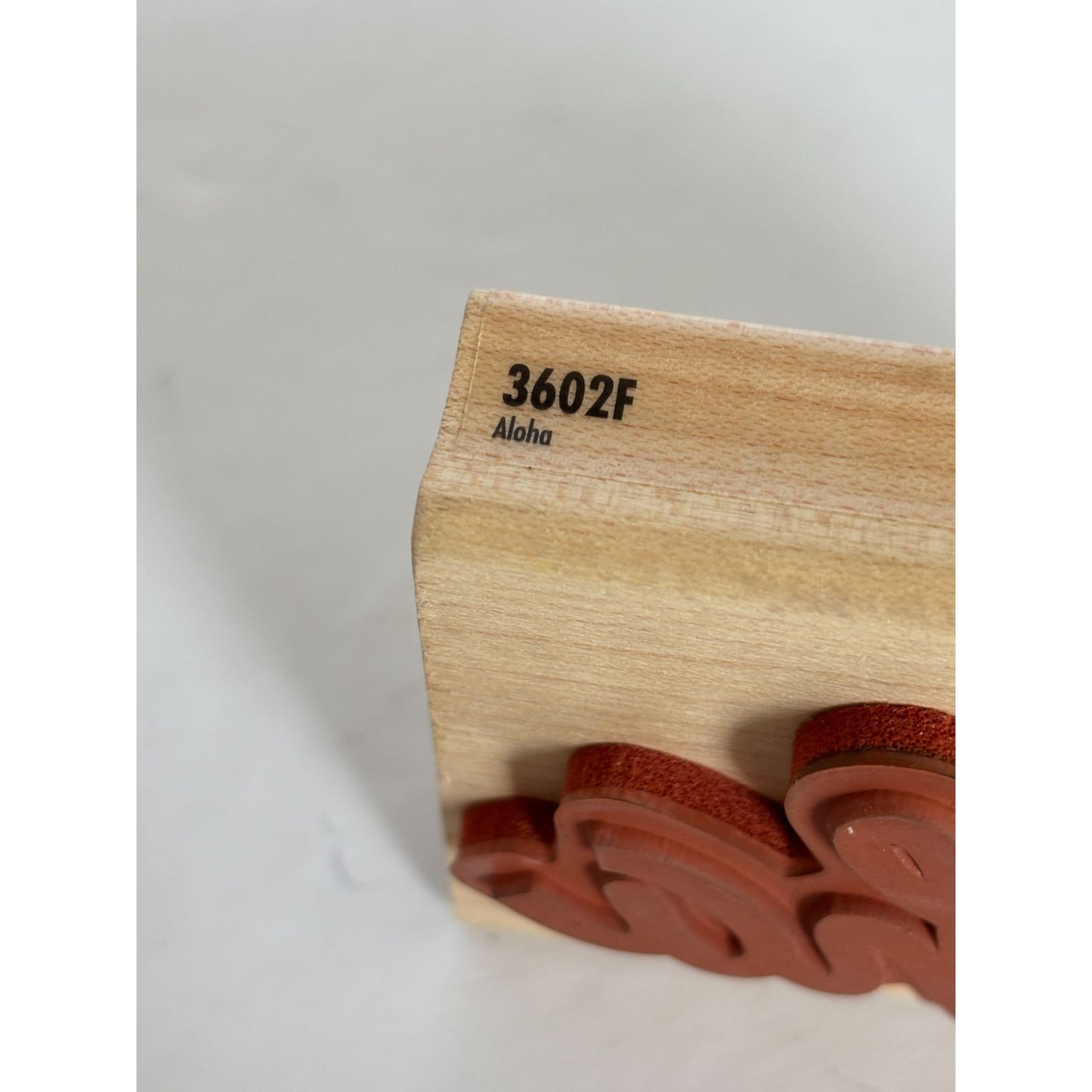 Delta Rubber Stamp Aloha Hawaiian Word Card Making Sentiment Hello Flower Beach
