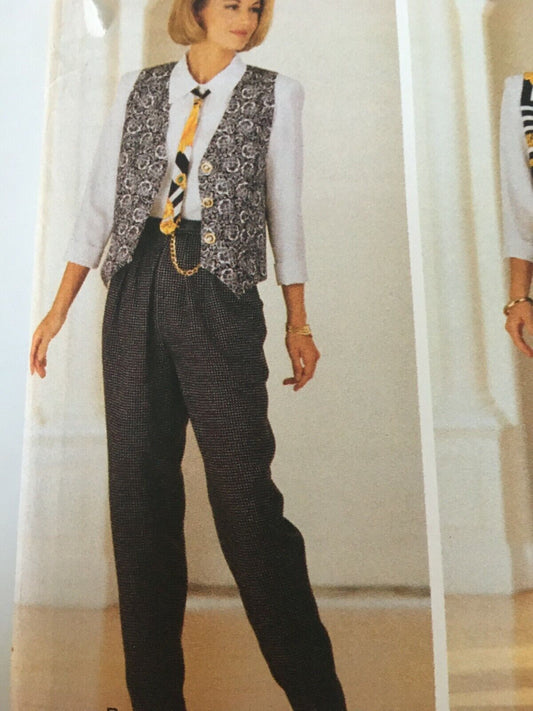 Butterick Sewing Pattern 6682 Vest Shirt Skirt Pants Capsule Wardrobe UC 12-16