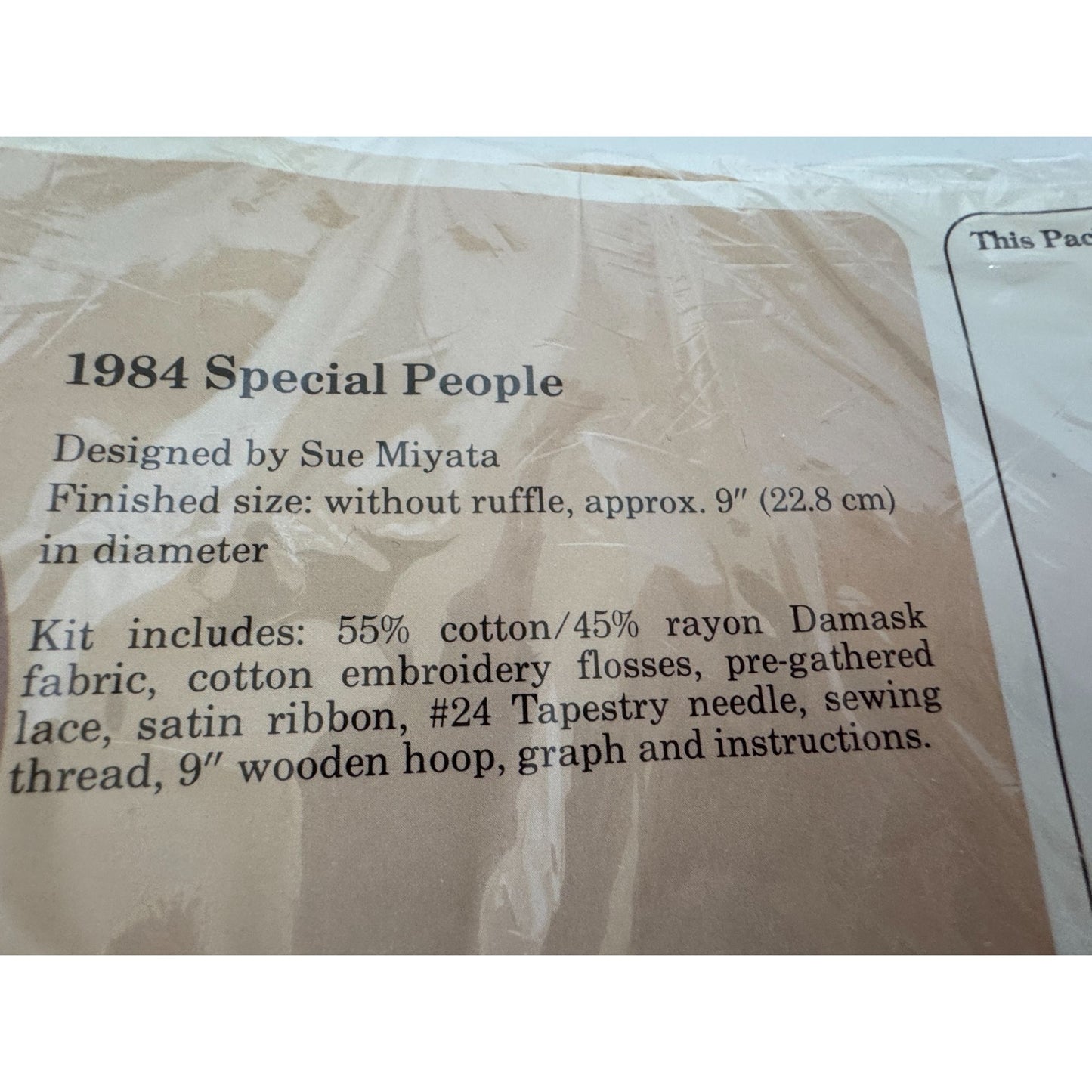 The Creative Circle Cross Stitch Kit Special People Grandma Daughter Family Vtg