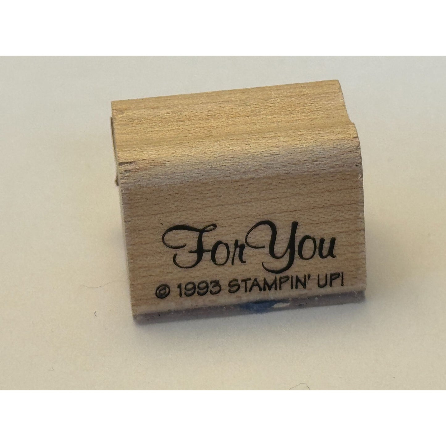 Stampin Up Rubber Stamp For You Gift Tag Card Making Words Present Small Cursive