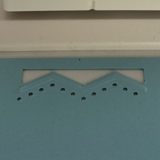 Martha Stewart Paper Punch Embossed Zigzag Edge Dots Triangles Geometric Art