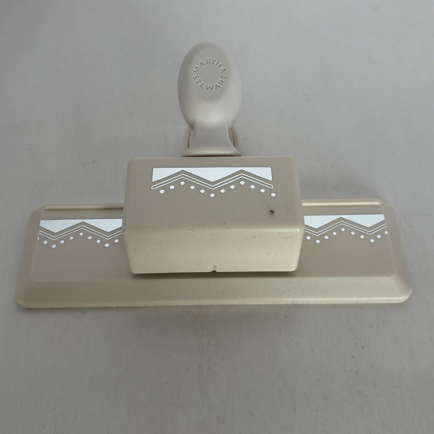 Martha Stewart Paper Punch Embossed Zigzag Edge Dots Triangles Geometric Art