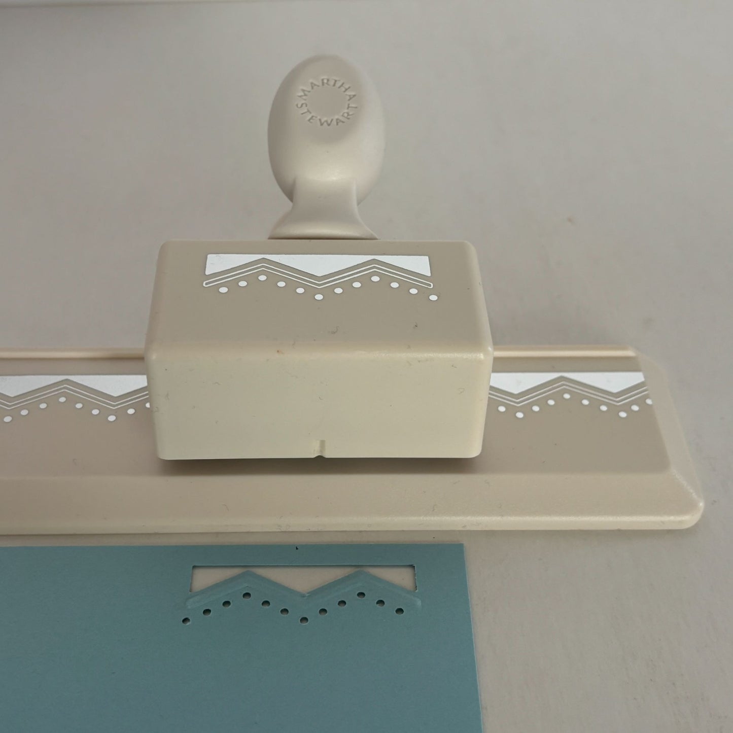 Martha Stewart Paper Punch Embossed Zigzag Edge Dots Triangles Geometric Art