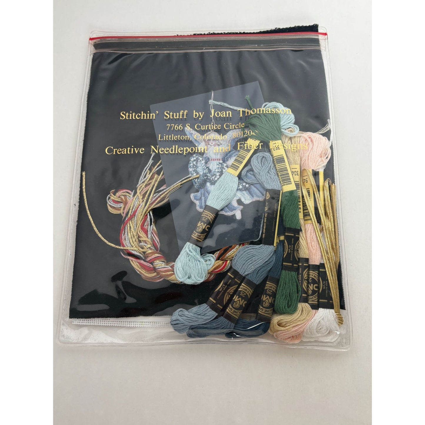 Stitchin Stuff Needlepoint Kit Christmas Angel Joan Thomasson Canvas New 1988
