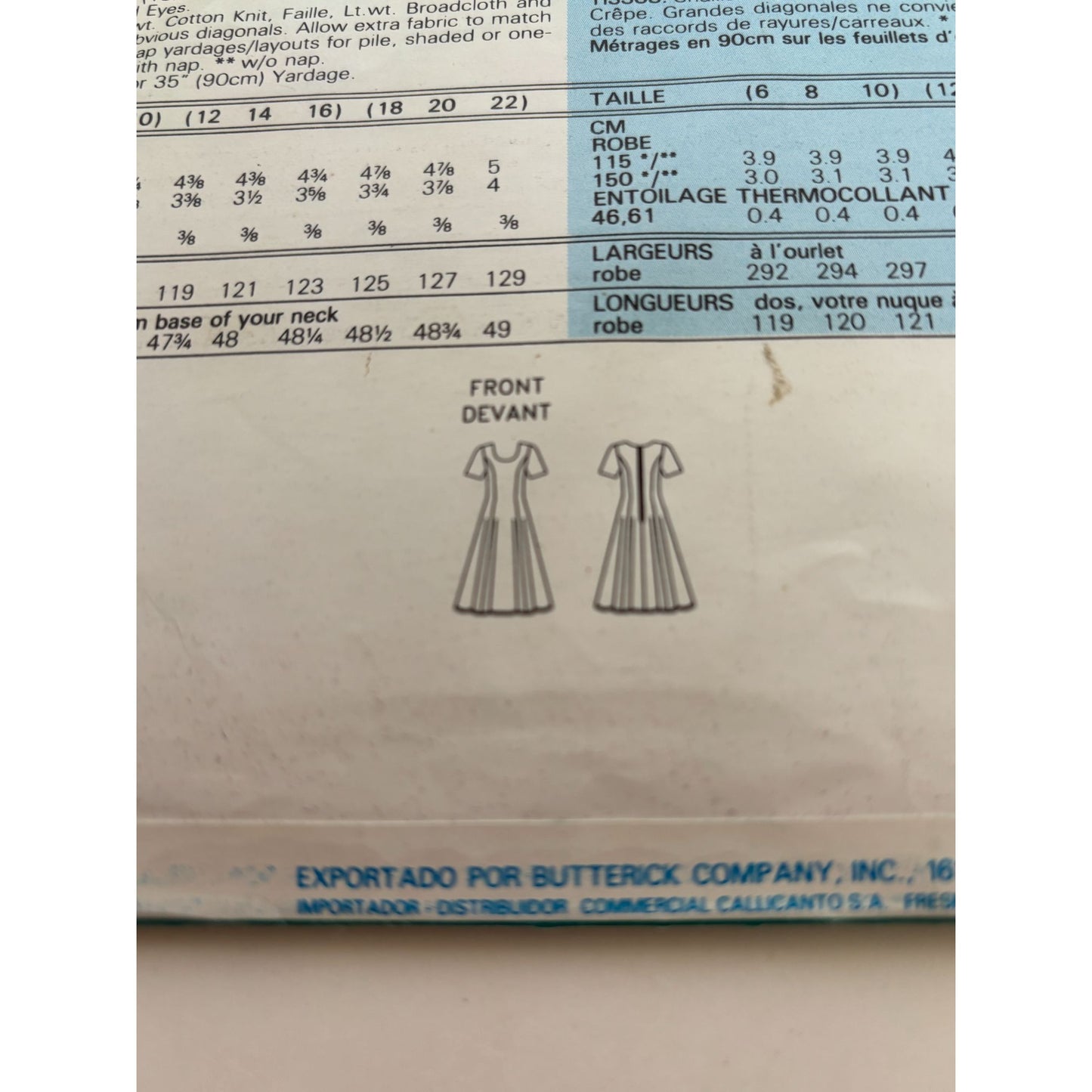 Butterick See and Sew Sewing Pattern 6753 Dress Very Easy Sizes 18 20 22 Uncut