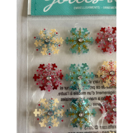 Jolees Boutique Embellishments Snowflake Mini Repeats Christmas Card Making Art