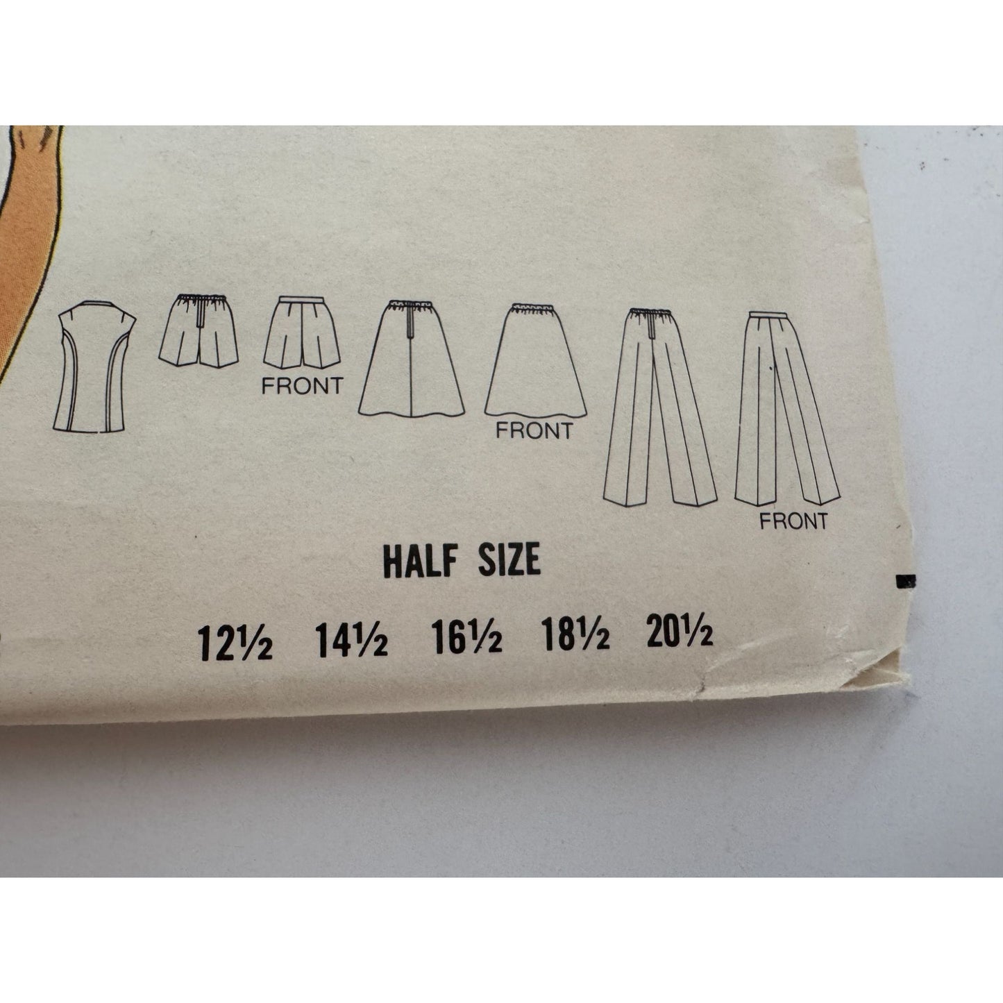 Butterick Pattern 3109 Misses Vest Skirt Pants Shorts 1970s Outfit Size 16.5 UC